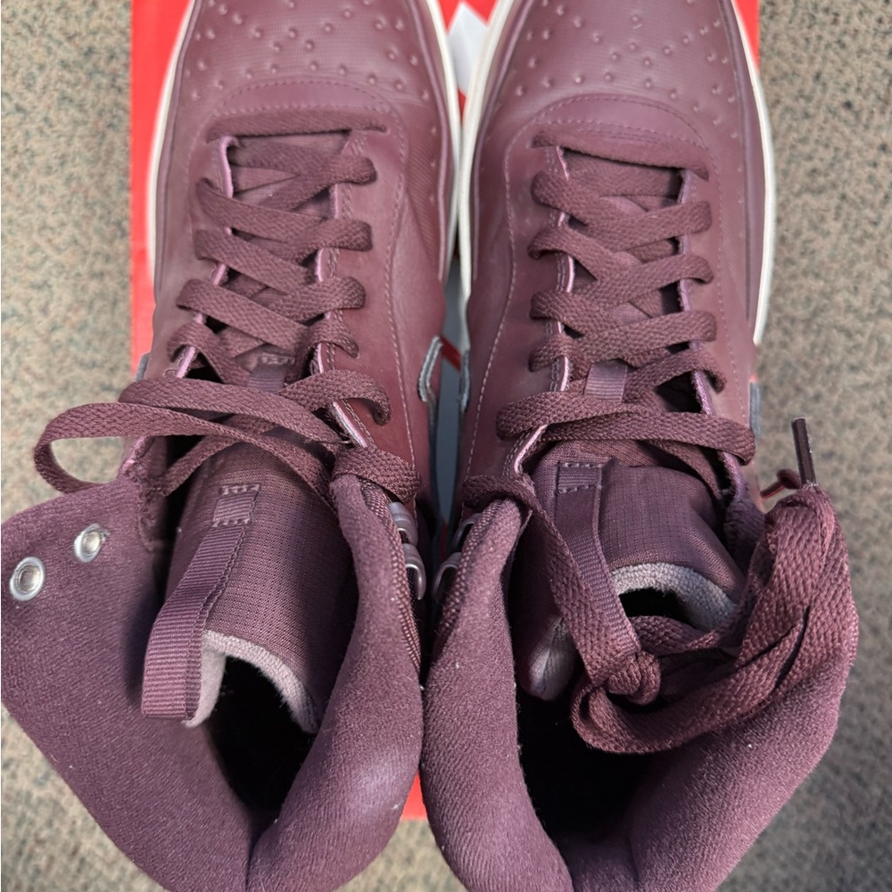 Nike Court Vision Burgundy Crush - Men's Dark Red Sneakers - Picture 3 of 5